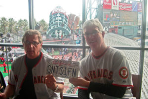Mike Krukow (right) pitched for both the Philadelphia Phillies and the San Francisco Giants.