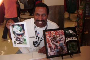 Jerry Robinson attended Cardinal Newman High School in Santa Rosa, California, and he was a linebacker for the Philadelphia Eagles.