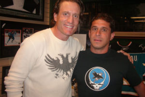 Center Jeremy Roenick played for both the Philadelphia Flyers and the San Jose Sharks.